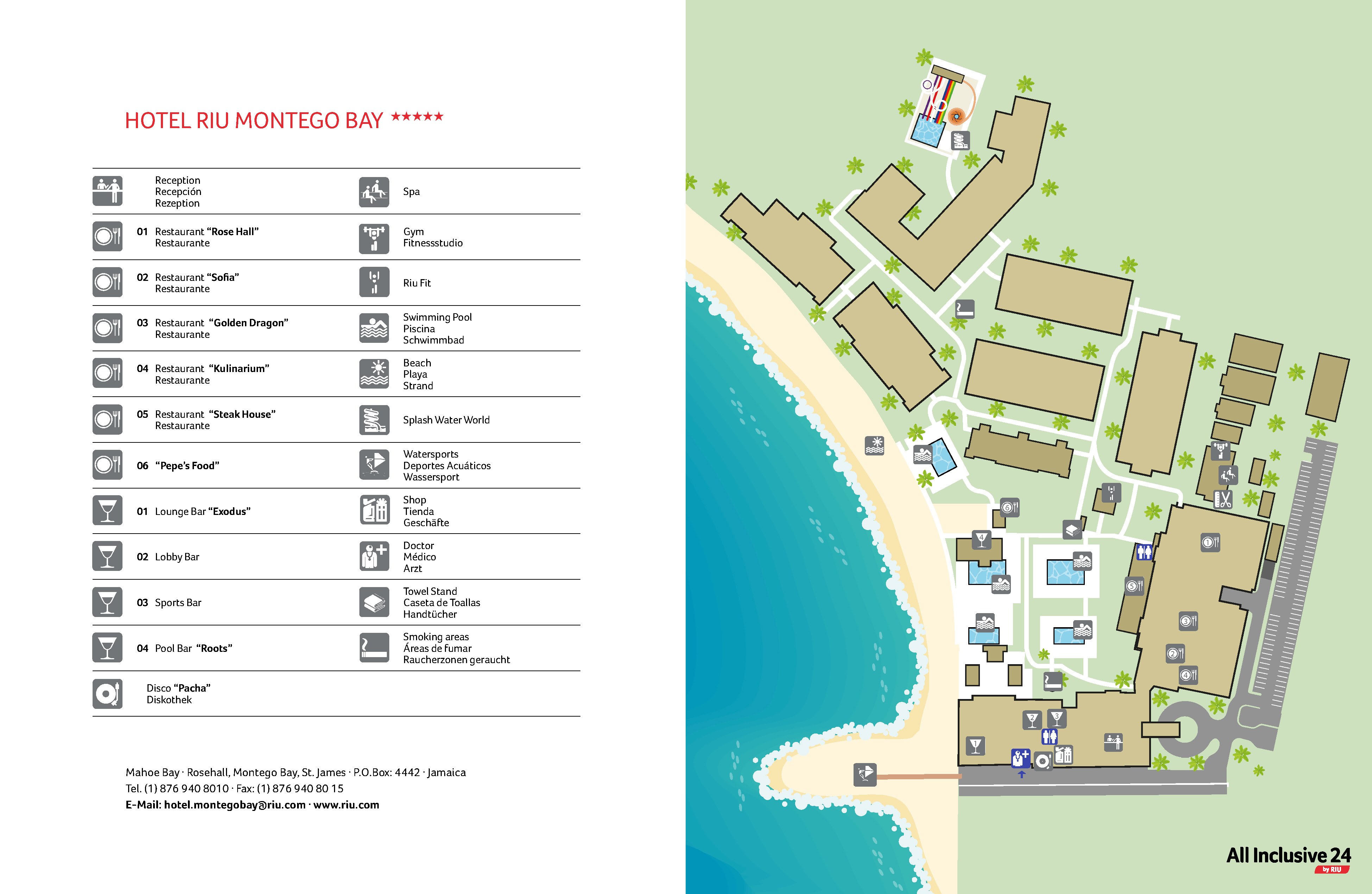 Map of Hotel Riu Montego Bay