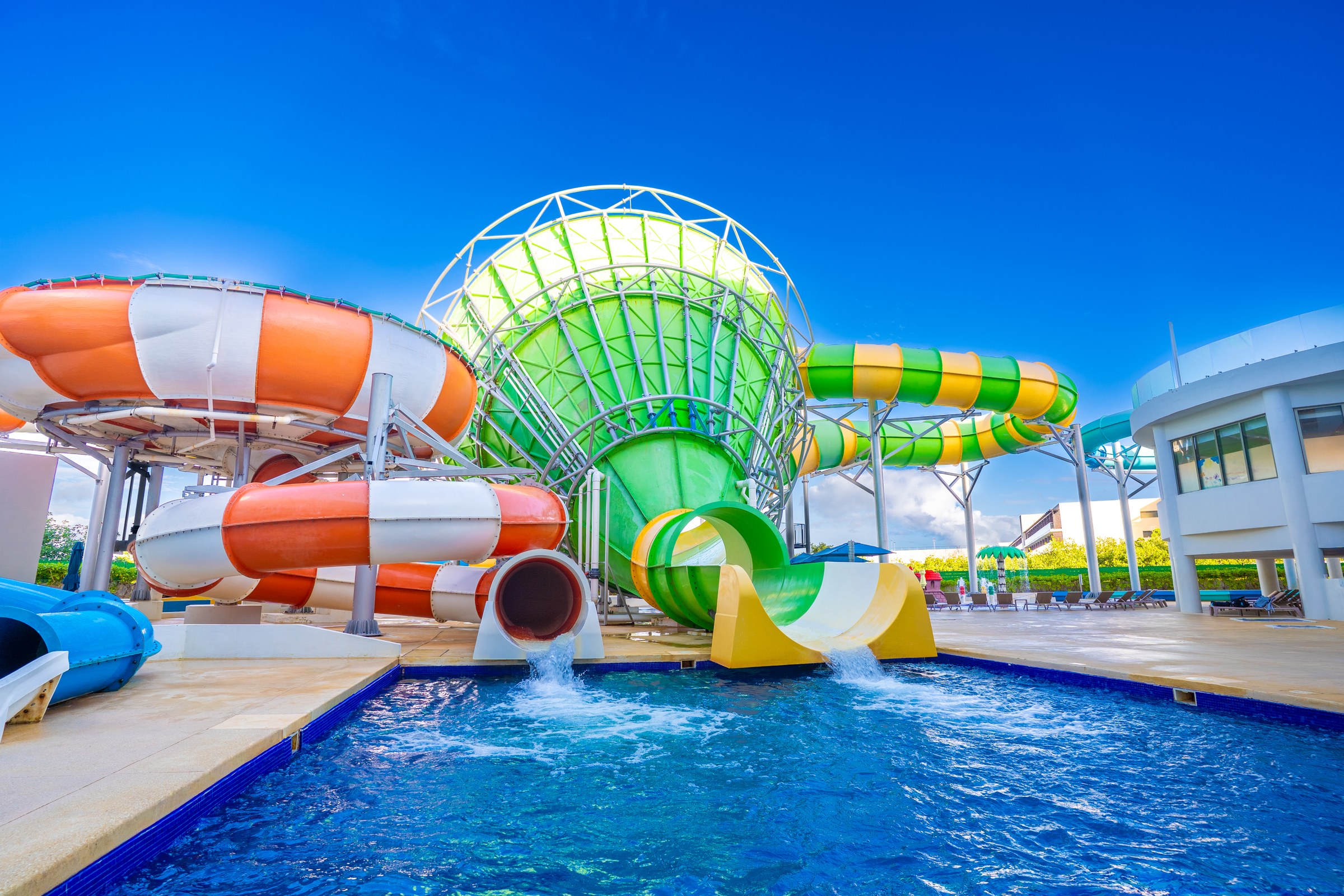 Water park slides