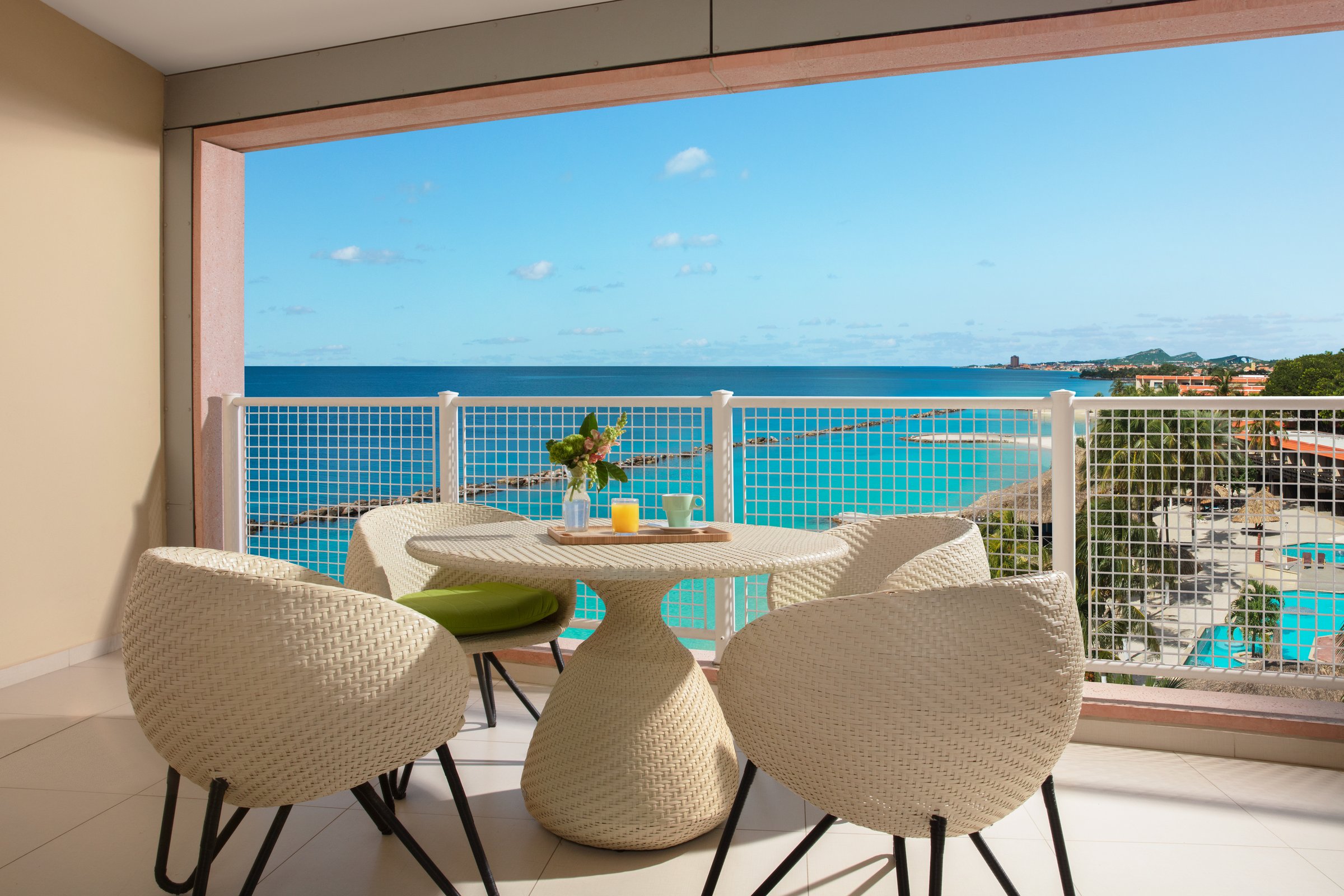 Suite terrace with ocean and breakwater view