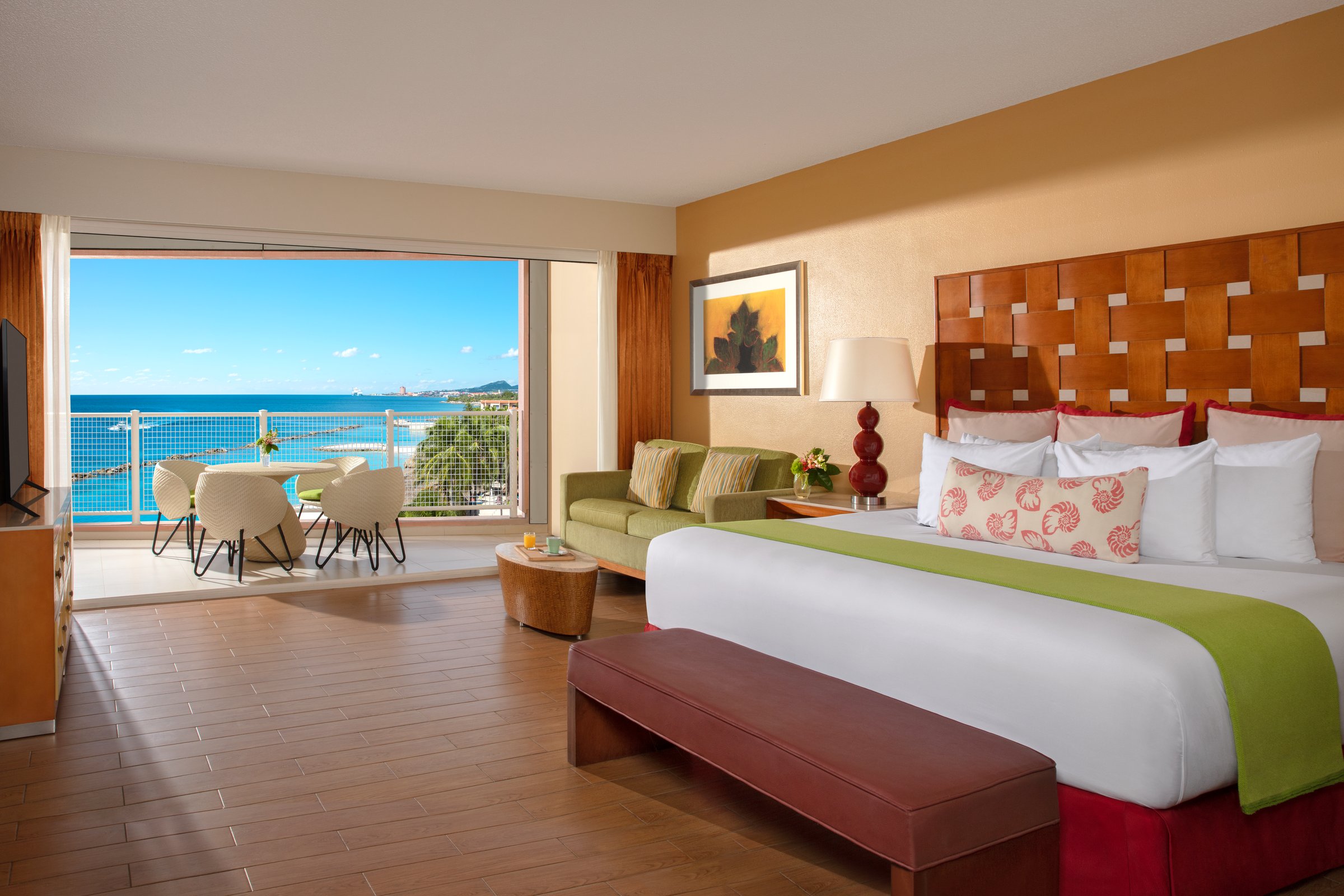 Sun Club junior suite with ocean-view balcony